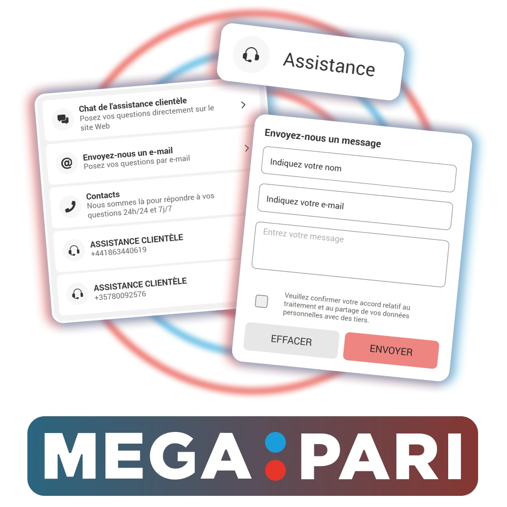 L'équipe d'assistance Megapari est toujours disponible pour vous aider.