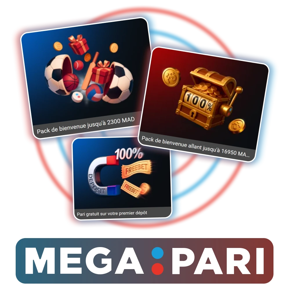 De nombreux bonus vous attendent sur Megapari.