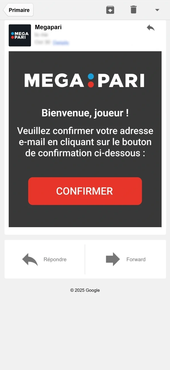 Vérifiez votre compte Megapari.