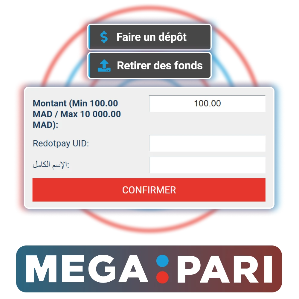 Effectuez vos transactions sur Megapari rapidement et facilement.