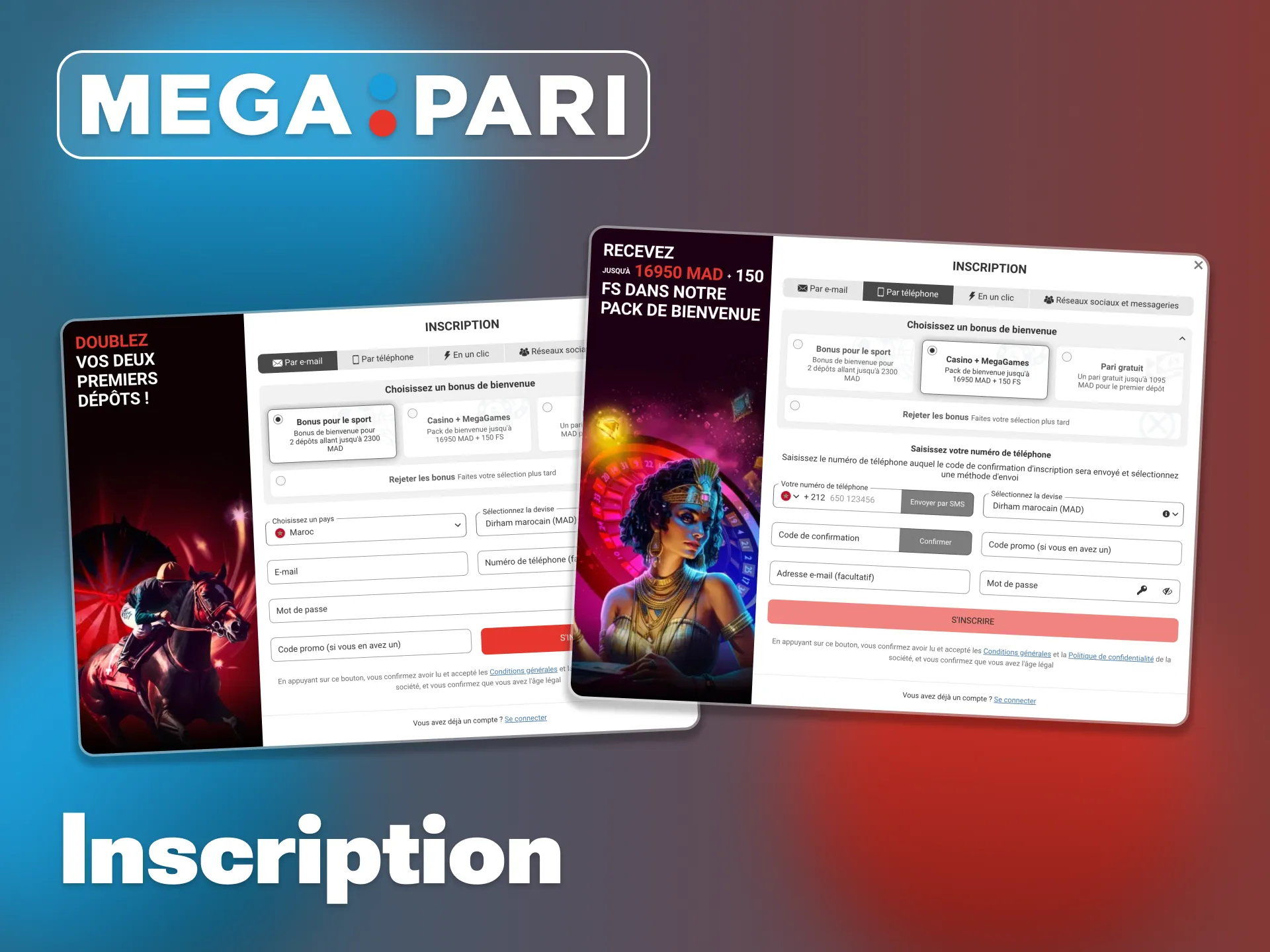Suivez les étapes pour terminer votre inscription sur Megapari.
