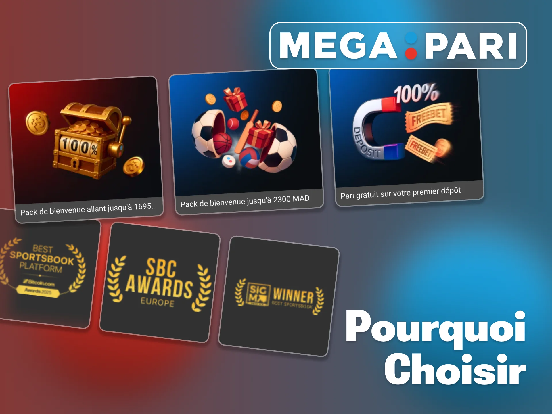 Les avantages de Megapari attirent les joueurs au Maroc.